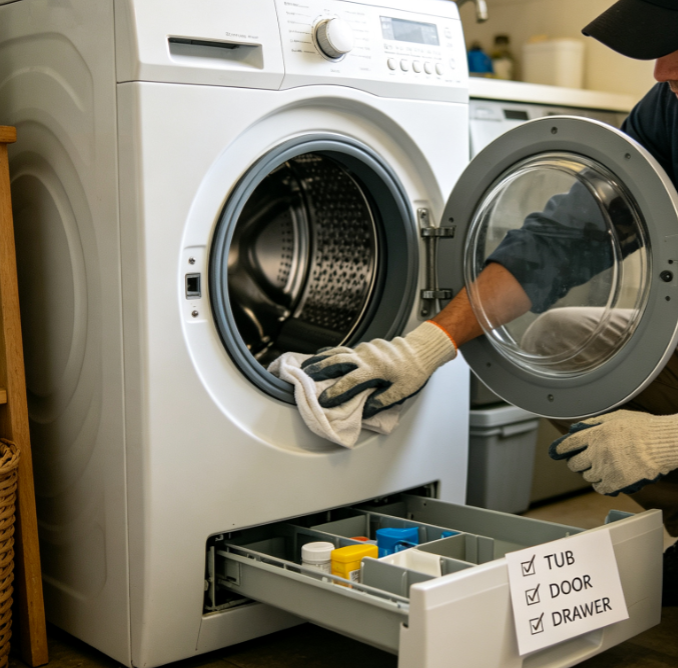 Standard Interior & Exterior Washing Machine Cleaning Package