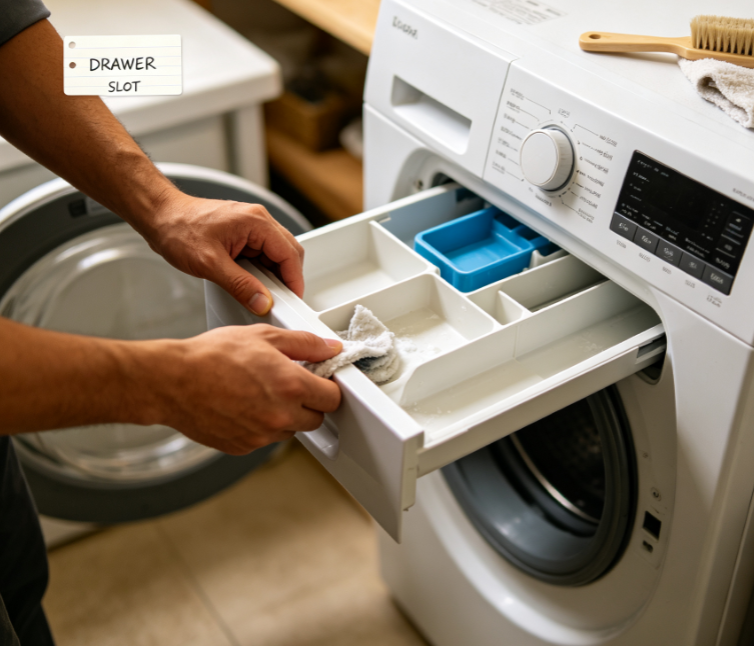 On-Site Washing Machine Detergent Dispenser Cleaning & Care